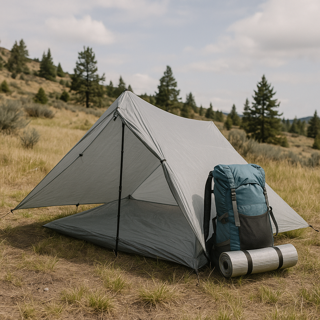 Ultralight gear tent en rugzak
